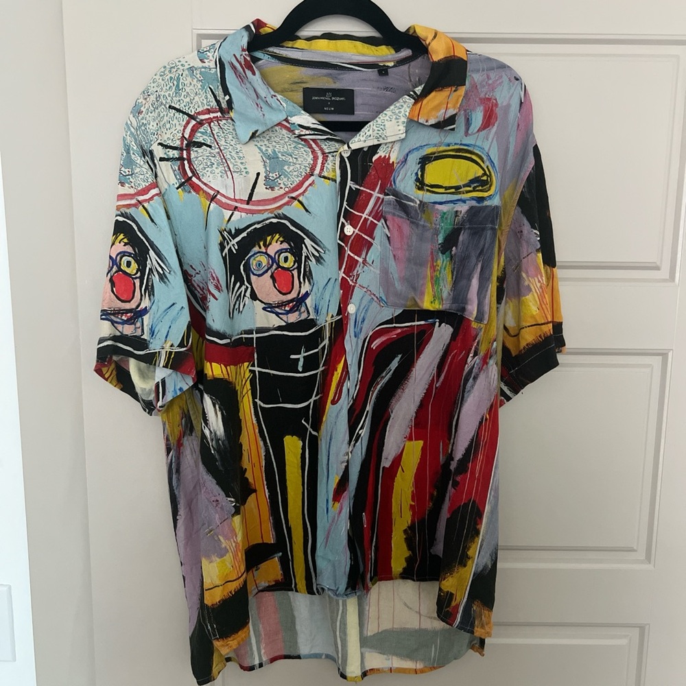 Jean-Michel Basquiat X Neuw buttown down shirt